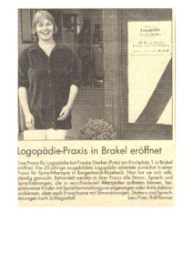 Read more about the article Logopädie-Praxis in Brakel eröffnet