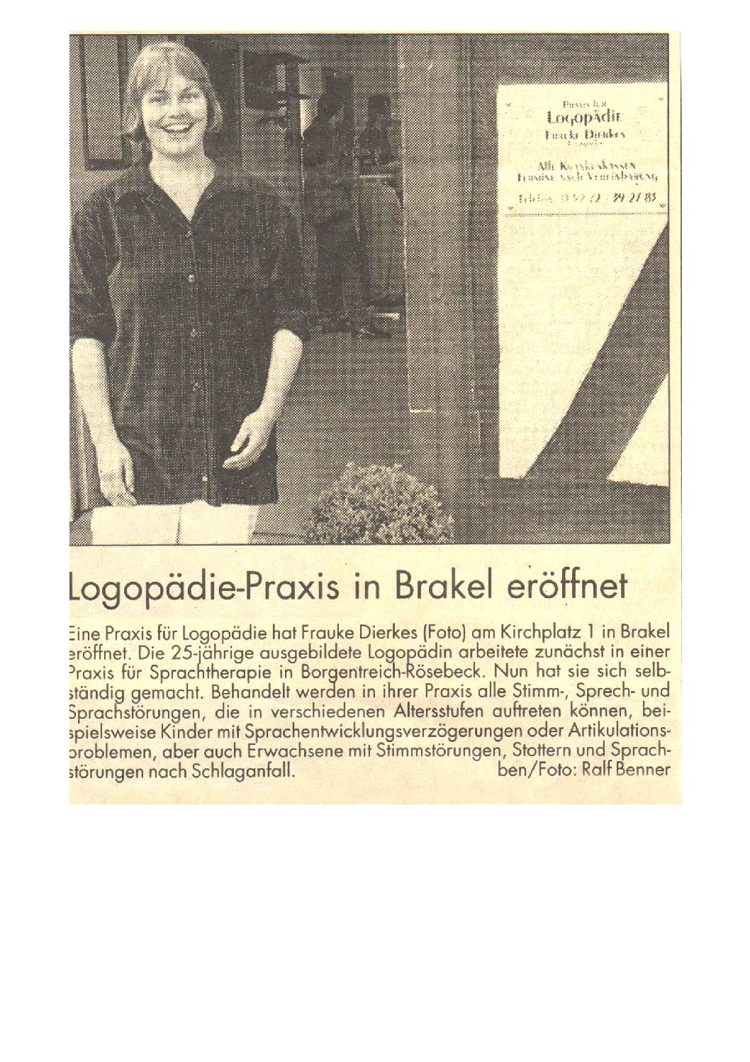 You are currently viewing Logopädie-Praxis in Brakel eröffnet
