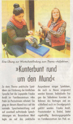 Kunterbund rund um den Mund