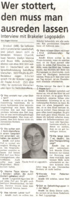 Wer stottert, den muss man ausreden lassen